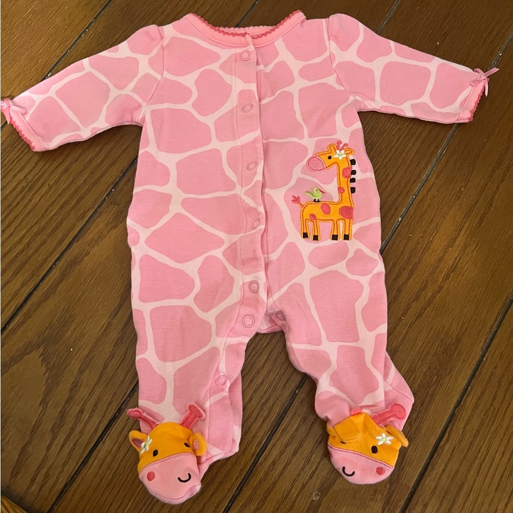 Carters “Giraffe” Newborn Footed Sleeper.